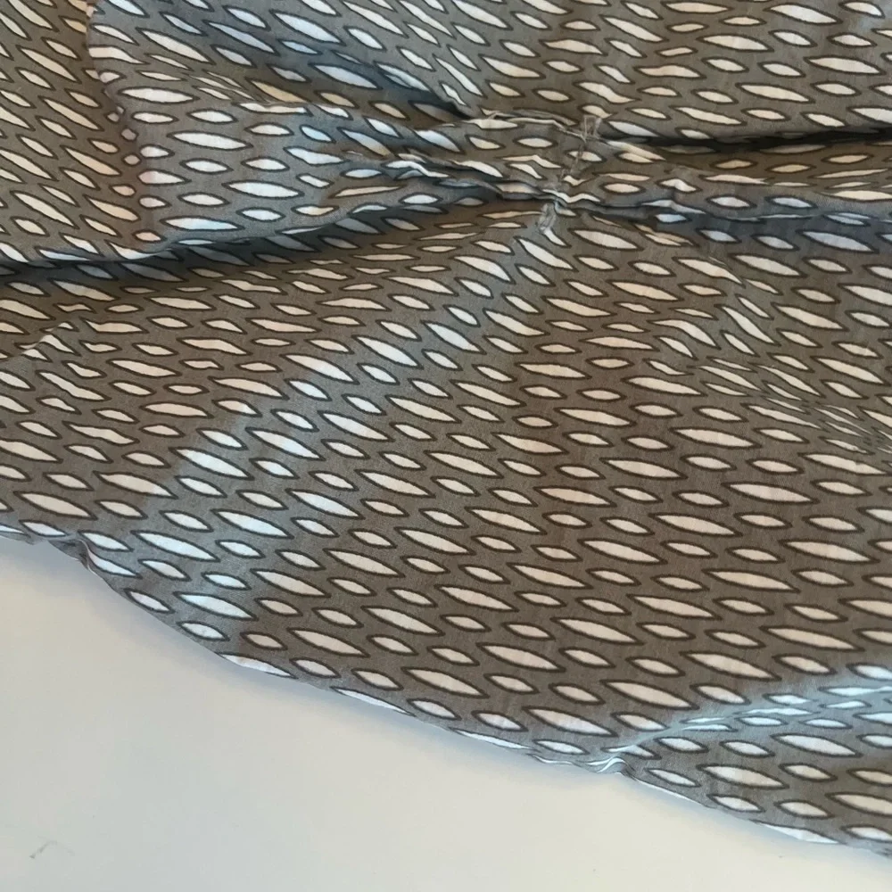 West Elm Green Organic Cotton Gray Geometric Pintuck Euro Shams 2 Pc Set